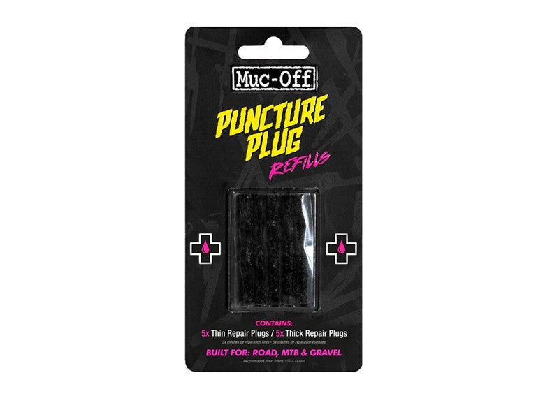 MUC-OFF B.A.M. Puncture Plugs Refill Pack Contains 5x thick plugs and 5x thin plugs